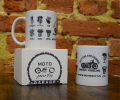 Kubek Enginetimeline Harley Davidson + biały kartonik sygnowany logiem MOTO PARTY GARAGE!