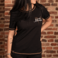 Koszulka motocyklowa Lady Biker z okrągłym dekoltem