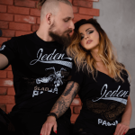 Kolekcja: Made In Poland Koszulka motocyklowa damska JEDEN ŚLAD JEDNA PASJA