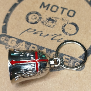 Dzwoneczek motocyklowy - Skrzydła z czerwonym krzyżem