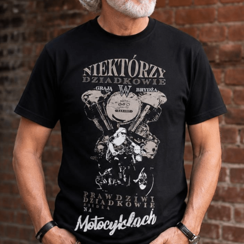 Koszulka motocyklowa DZIADEK motocyklista