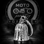 Dzwoneczek motocyklowy - Skrzydła z białym krzyżem