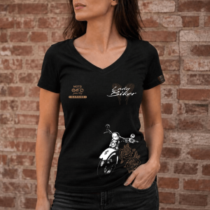 Kolekcja Oldschool Koszulka motocyklowa damska Lady Biker WLA